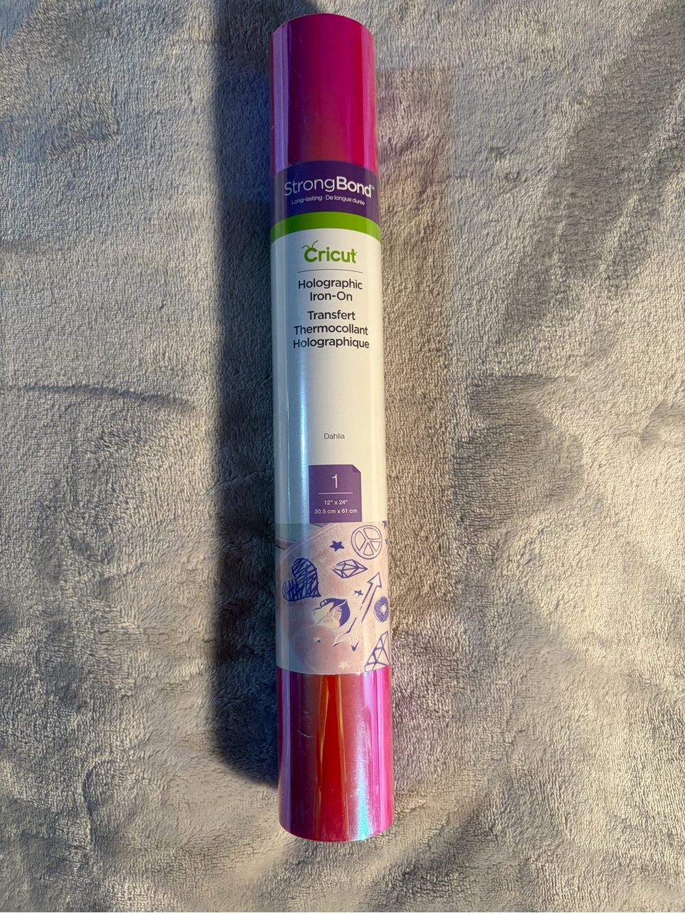 Cricut Holographic Iron-On Transfer - Fuchsia Shimmer
